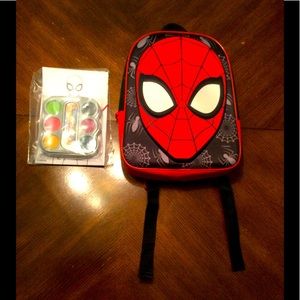 Spider-Man Backpack Set NWOT